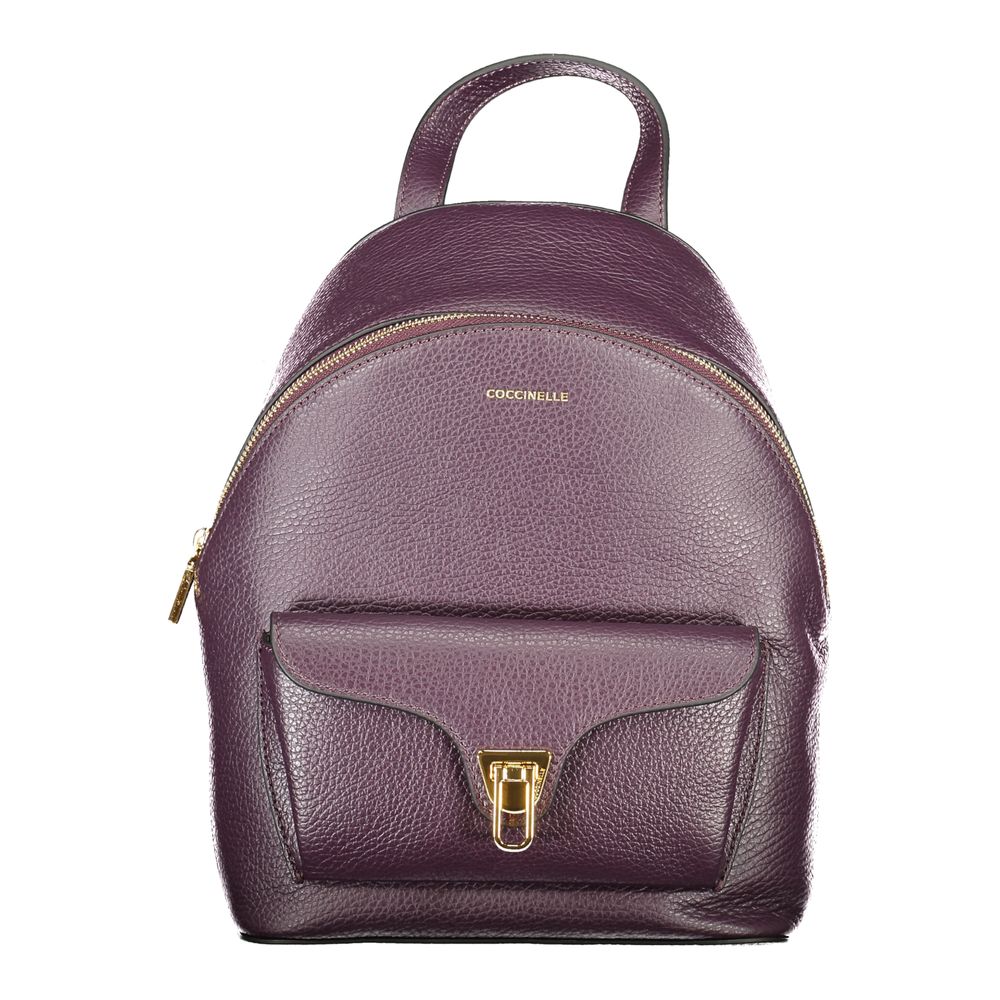 Coccinelle Purple Leather Women Backpack