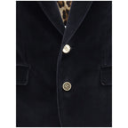 Dolce & Gabbana Black Cotton Blazer