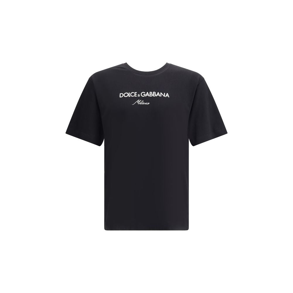 Dolce & Gabbana Black Cotton T-Shirt