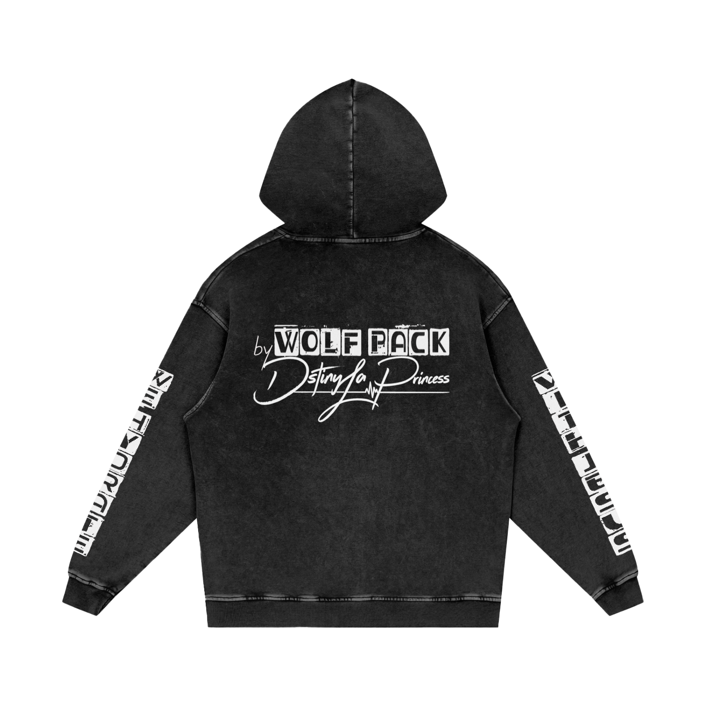 Snow Washed Loose Cotton Hoodie