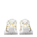 Versace Gold Fabric Low Top Sneakers