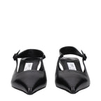 Jimmy Choo Black Leather Flat Sandals