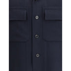 ZEGNA Blue Cashmere Coat