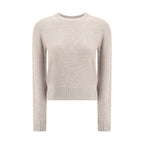 Allude Beige Cashmere Cashmere Sweater