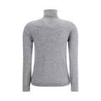 Allude Gray Cashmere Turtleneck