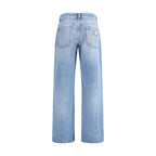 Dolce & Gabbana Light Blue Cotton Straight-Leg Jeans