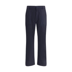 Brioni Blue Wool Casual Pants