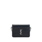 Saint Laurent Black Calf Leather Bos Taurus Shoulder Bag