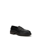 Ferragamo Black Rubber Slip-On Loafers