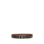 Ferragamo Brown Leather Regular Belt