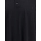 Saint Laurent Black Wool Polo Shirt