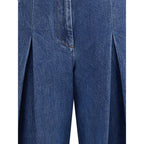 Dolce & Gabbana Blue Cotton Straight-Leg Jeans