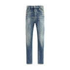 Dsquared² Blue Cotton Slim Fit Jeans