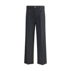 Vivienne Westwood Gray Fleece Wool Casual Pants