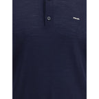 Prada Blue Fleece Wool Polo Shirt