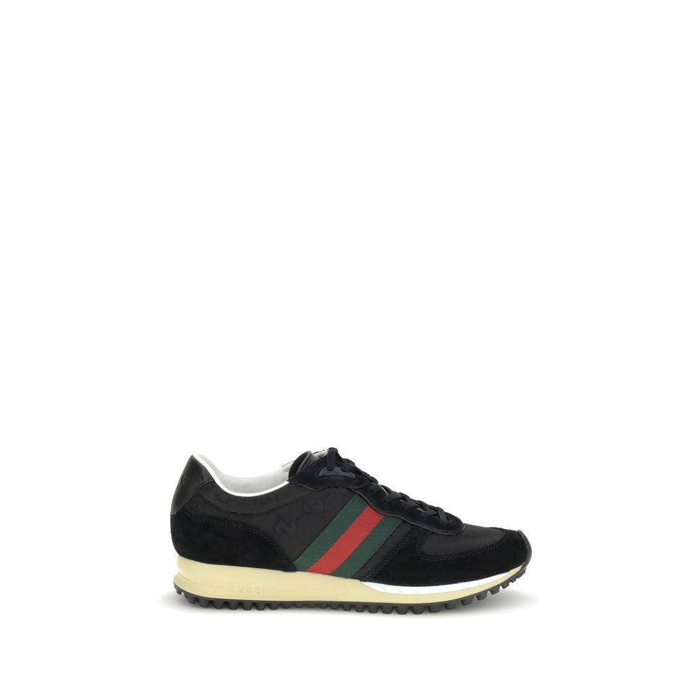 Gucci Black Polyamide Athletic Sneakers