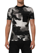 Dolce & Gabbana Multicolor Camouflage Men Short Sleeves T-shirt