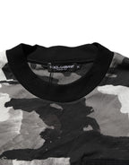 Dolce & Gabbana Multicolor Camouflage Men Short Sleeves T-shirt