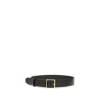 Gabriela Hearst Black Leather Regular Belt