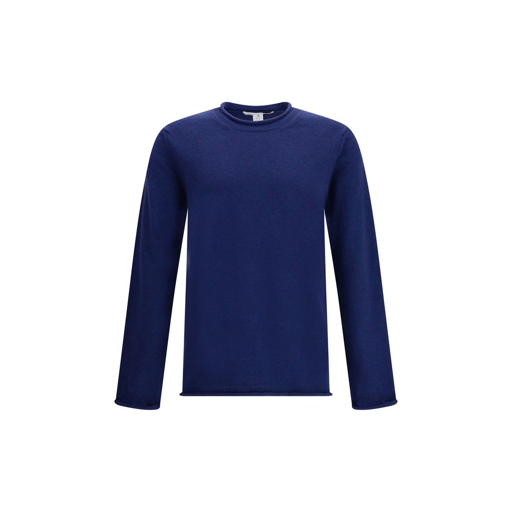 Comme Des Garçons Blue Wool Sweatshirt