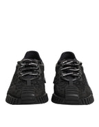 Dolce & Gabbana Black Logo Lace Low Top NS1 Sneaker Shoes