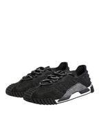 Dolce & Gabbana Black Logo Lace Low Top NS1 Sneaker Shoes