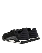Dolce & Gabbana Black Logo Lace Low Top NS1 Sneaker Shoes