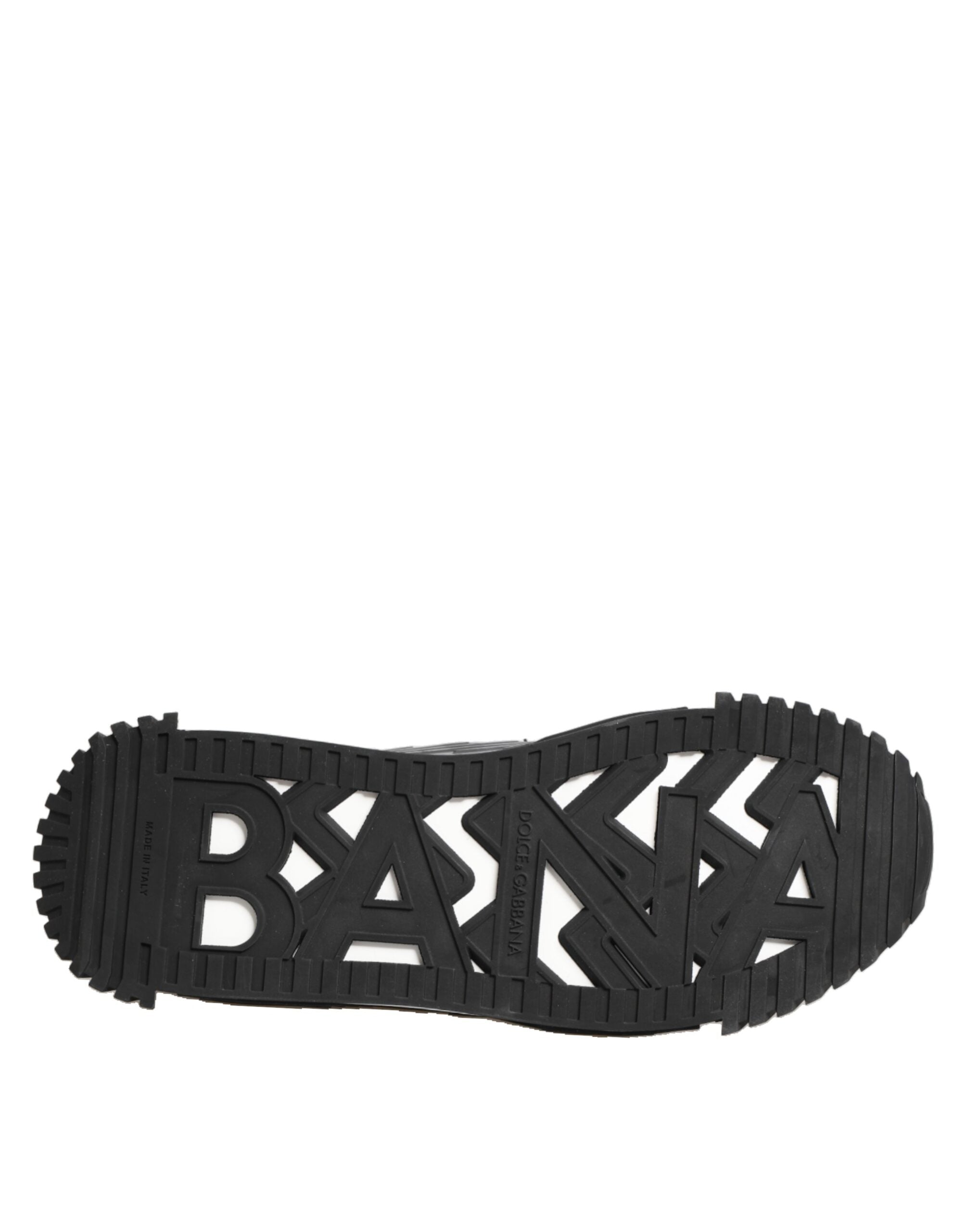 Dolce & Gabbana Black Logo Lace Low Top NS1 Sneaker Shoes