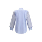 Comme Des Garçons Light Blue Cotton Pattern Shirt