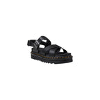 Dr. Martens Black Leather Flat Sandals
