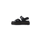 Dr. Martens Black Leather Flat Sandals