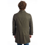 Roberto Pepe Luxury Green Wool Men's Jacket