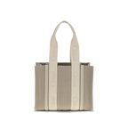 Chloé Beige Linen Shoulder Bag