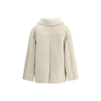 Salvatore Santoro Cream Leather Coat