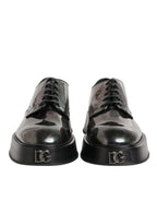 Dolce & Gabbana Multicolor Leather Lace-up Men Formal Derby Shoes