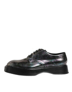 Dolce & Gabbana Multicolor Leather Lace-up Men Formal Derby Shoes