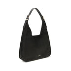 Michael Kors Black Calf Leather Bos Taurus Shoulder Bag