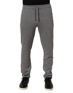 Dolce & Gabbana Cotton Jogger Sweatpants Trouser Gray