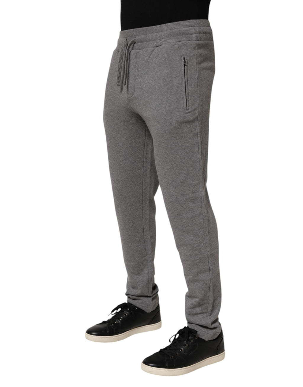 Dolce & Gabbana Cotton Jogger Sweatpants Trouser Gray