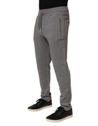 Dolce & Gabbana Cotton Jogger Sweatpants Trouser Gray