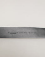 Dolce & Gabbana Black Calf Leather Studded Silver Buckle Belt