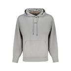 Hugo Boss Gray Cotton Men Sweater