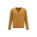 Brooksfield Yellow Fleece Wool Cardigan