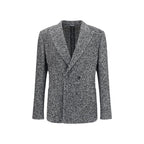 Dolce & Gabbana Gray Fleece Wool Coat