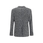 Dolce & Gabbana Gray Fleece Wool Coat