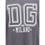 Dolce & Gabbana Gray Cotton T-Shirt