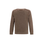 ZEGNA Brown Cashmere Cashmere Sweater