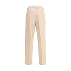 ZEGNA Beige Cotton Dress Pants