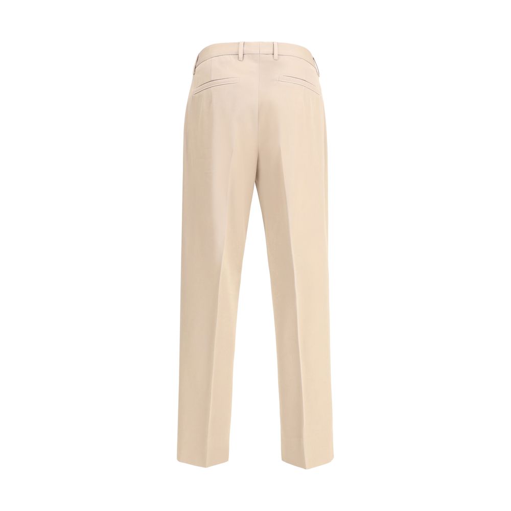 ZEGNA Beige Cotton Dress Pants
