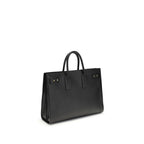 Saint Laurent Black Calf Leather Bos Taurus Handbag